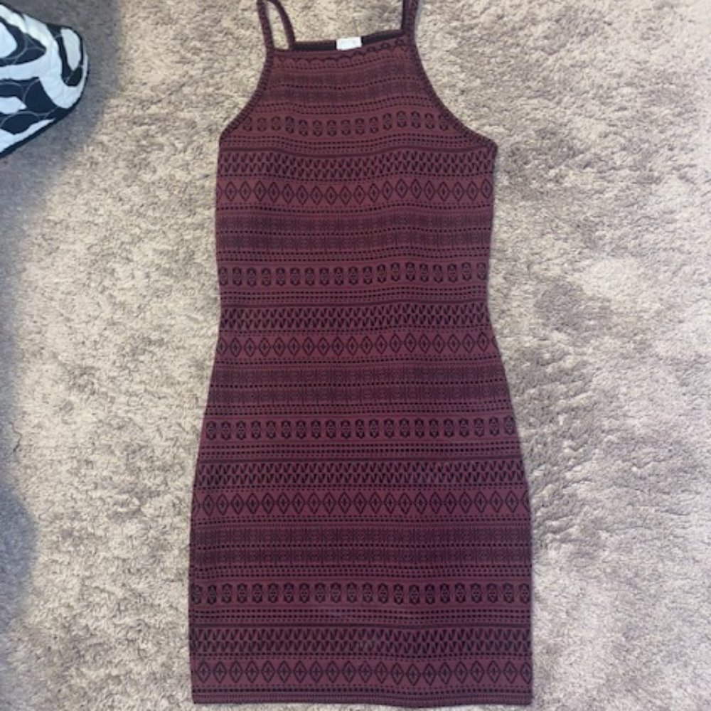 Black and Purple Dress